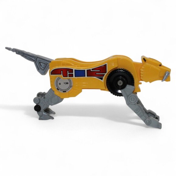 2013 Sabretooth Legacy Mighty Morphin Power Rangers Yellow & Gray Tiger Zord Fig - Picture 3 of 7